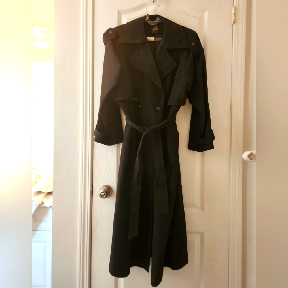 Women's Black Trench Coat